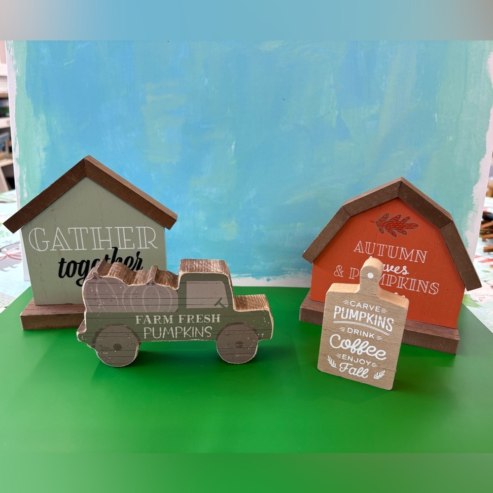 Primitives by Kathy Autumn Decor Set - Green, Orange, Brown